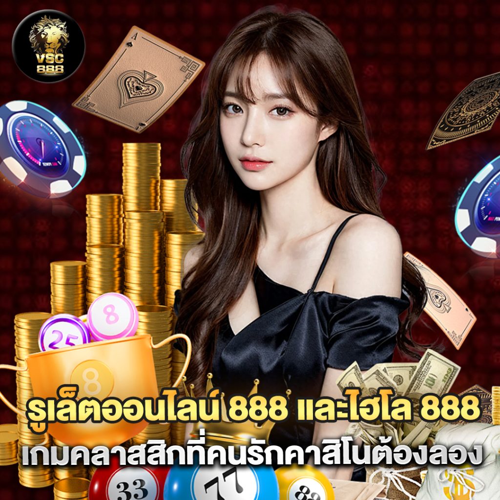 คาสิโนออนไลน์888 4 รูเล็ตออนไลน์ 888 และไฮโล 888 เกมคลาสสิกที่คนรักคาสิโนต้องลอง